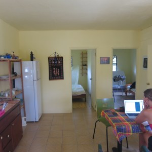 Interior view of our house in Marigot