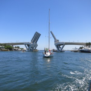 The Intracoastal Waterway travels the length of Florida and includes hundreds of bridges. We regularly cross them and wait for them to come back down after raising their span for boat traffic.