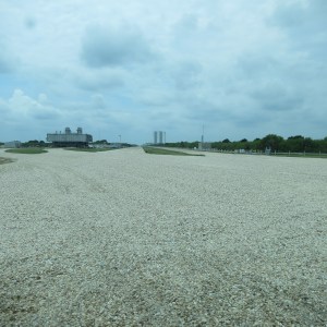The Crawlerway connecting the assembly building to the launch pads at Kennedy Space Center