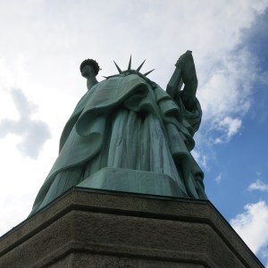 View of the Statue of Liberty from the pedestal