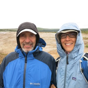 Us enjoying the summertime weather in Iceland.
