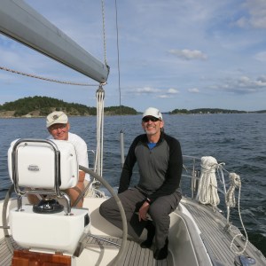 Jim and Sven sailing Season.