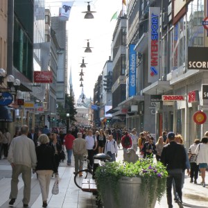 Downtown Stockholm has bustling pedestrian malls