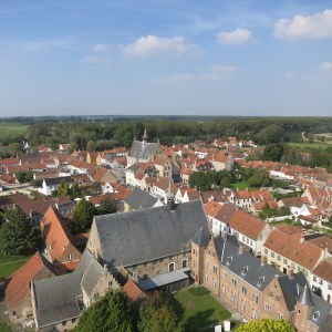 Damme, Belgium. Very sweet village near Bruges. Note how quickly the buildings dissolve into farm land.