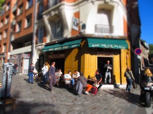 We spent the morning in the sun at the Edith Piaf cafe.