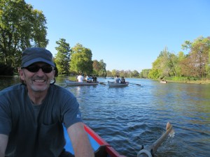 Jim rowing at Bois Vincennes