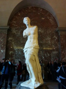 Venus de Milo, the original boobelisk, as seen at the Louvre.