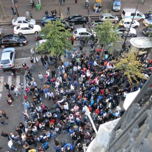 Black market view from our balcony