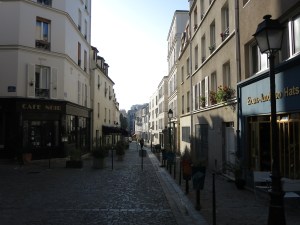 Many small streets are blocked from traffic, forming pedestrian malls.