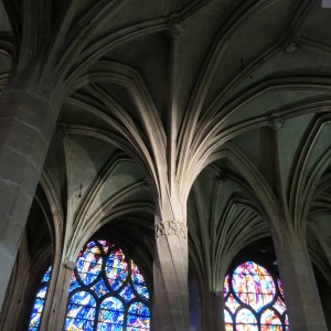 Over the top Gothic architecture in Église Saint-Séverin.