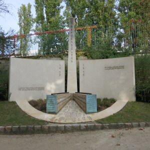 One of many the moving monuments at Cimetiere du Père Lachaise. This is one of several for the Holocaust.