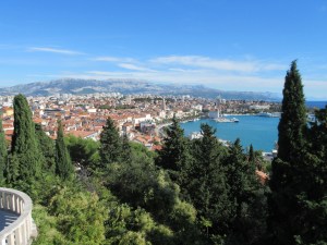 Split and its harbor.
