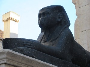Diocletian had about a dozen sphinxes brought from Egypt for his palace. They are estimated to be 4000 years old.