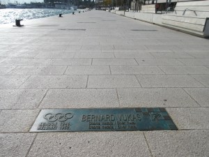 Split claims an unusual number of Olympic medals for its size. This walkway has 73 plaques with the names of athletes from Split who have won Olympic medals.