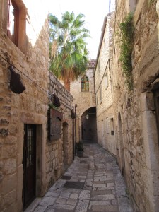 The old part of Hvar town is full of beautiful little streets.