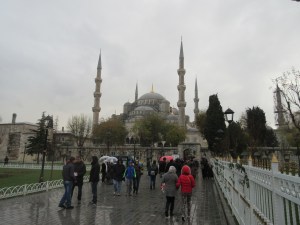 It was grey and rainy every day while we were in Istanbul.