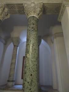 Beautiful columns and detailing are common sights. Here they are in Little Hagia Sophia, built about 520.