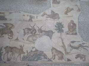 The Mosaic Museum shows pieces of a 1500-year old mosaic from an enormous palace courtyard.