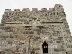 The Bodrum castle has many knights' crests. You can see over 20 of them on this tower wall.