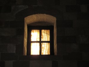 Many of the small windows in the Palace of the Grand Master are made from stone instead of glass.