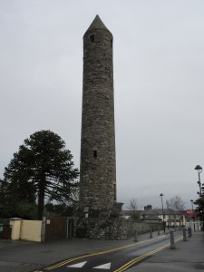 This stone tower once stood at a monastery that no longer exists. It was sacked by Vikings long ago.