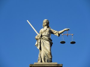 An unusual statue of Justice at the Dublin castle. A local pointed out to us that Justice faces the castle with her back to the people, her sword is unsheathed and raised, and she is not blind-folded.