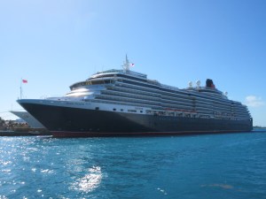 Our boat docked in Nassau.