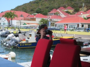 On a photo shoot with Jackson in Gustavia.