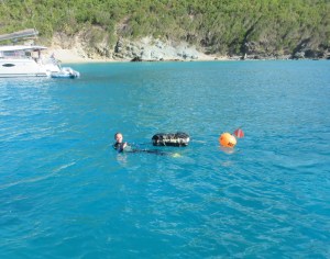 Mojito Woman in search of the next customer.